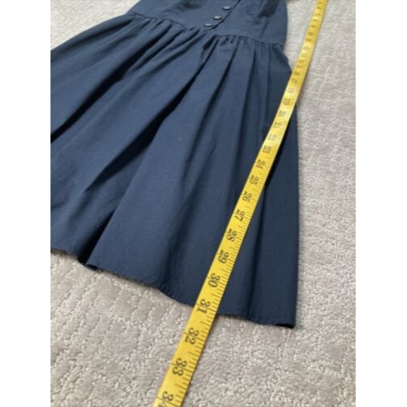Dress I Love H81 Nautical Navy Blue Strappy Button Front Sundress Size S - Picture 3 of 6